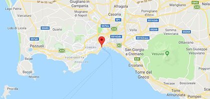 Χάρτης του λιμανιού της Νάπολης στην Ιταλία