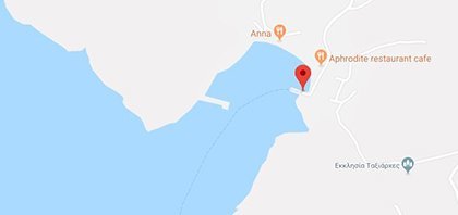 Χάρτης του λιμανιού της Ψερίμου στα Δωδεκάνησα στην Ελλάδα